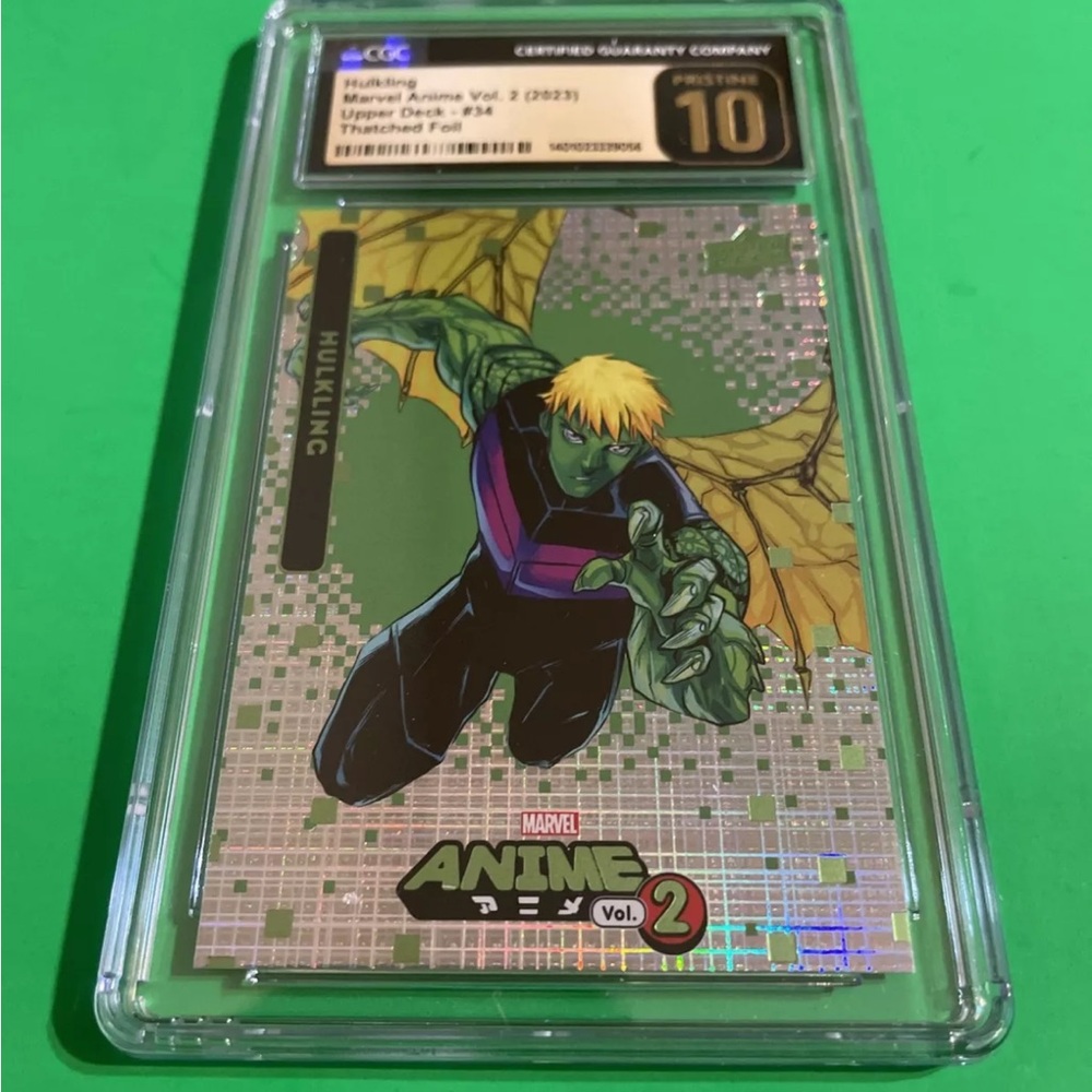 2023 Marvel Anime Vol. 2 Trading Card Thatched Foil #34 Hulkling CGC 10!
